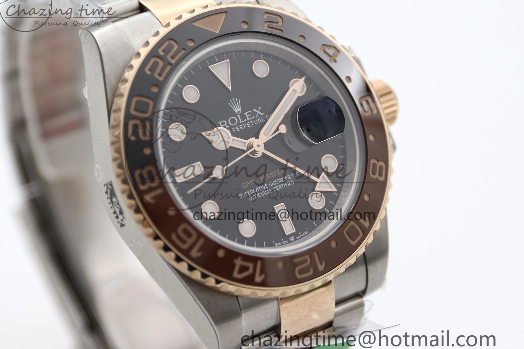 MiroTime 0413 GMT Master II 126711 CHNR 904L SS TW+ 1:1 Best Edition on SS RG Bracelet VR3186 CHS FreshLook 1976